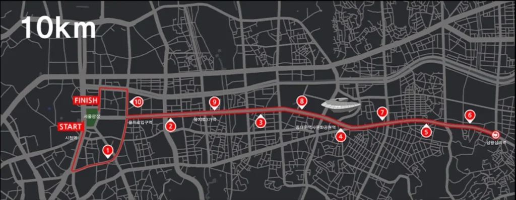 2025 더 레이스 서울 10km 코스