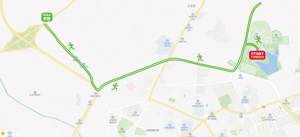 2025 김제 새만금 지평선 마라톤 10km 코스