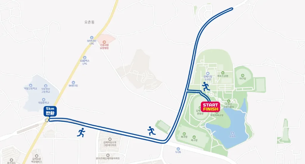 2025 김제 새만금 지평선 마라톤 5km 코스
