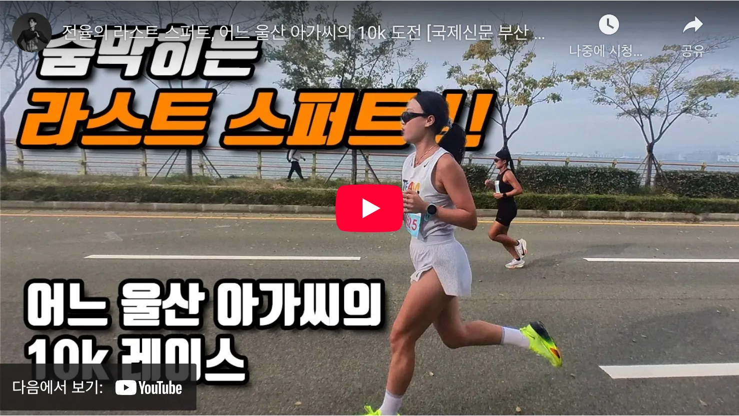 2025 국제신문 부산마라톤 유튜브