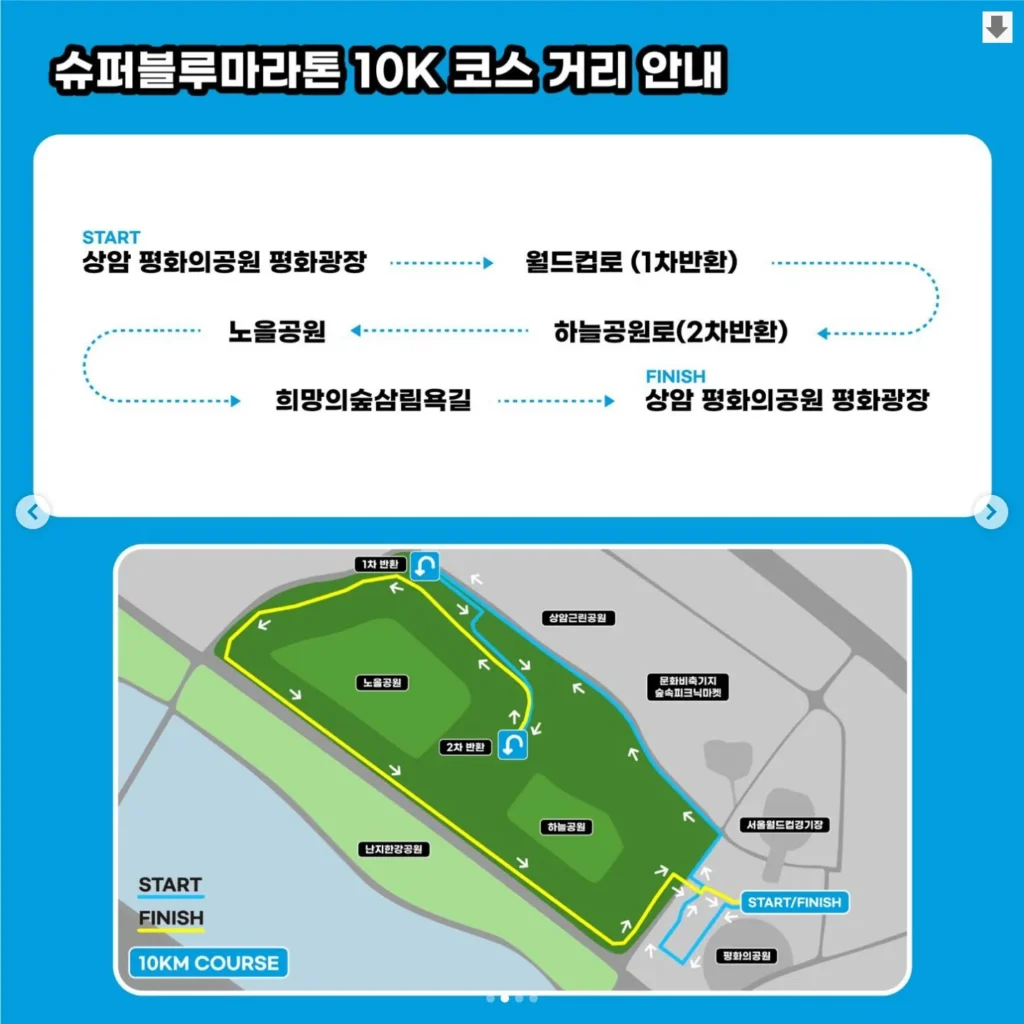 2025 슈퍼블루 마라톤 10k 코스