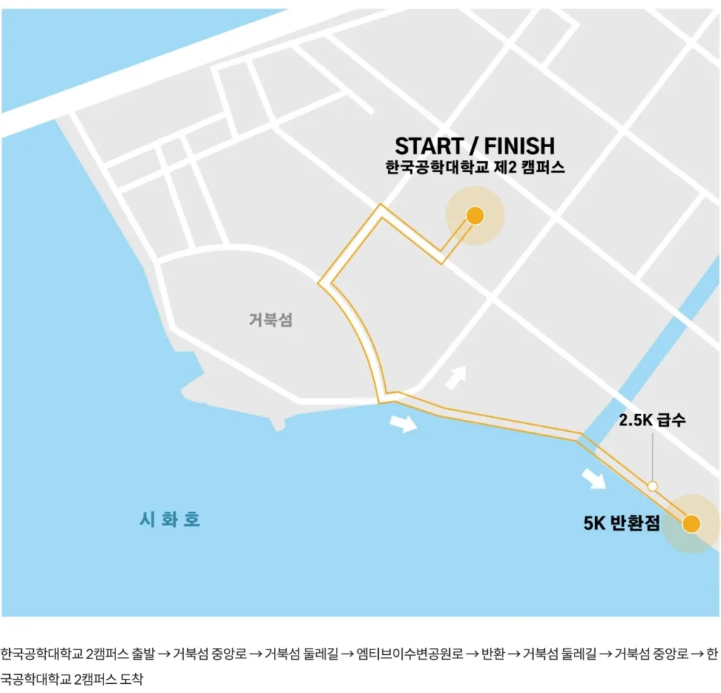 2025 시흥시 전국하프마라톤 5km 코스