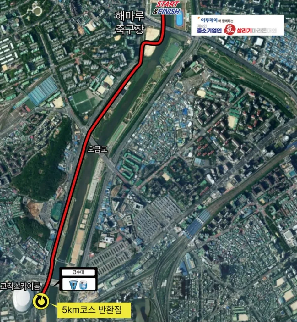 2025 중소기업 기살리기 마라톤 5km 코스