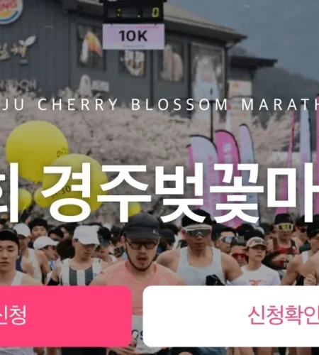 2026 경주벚꽃마라톤 접수 신청 코스 일정 환불 기록조회 안내