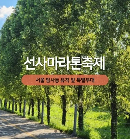 2026 선사마라톤 접수 신청 코스 일정 환불 기록조회 안내
